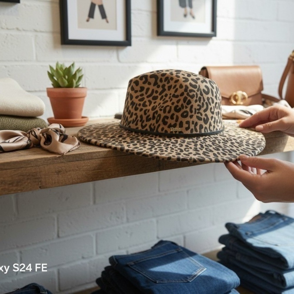 Juicy Couture Leopard Print Fedora Hat